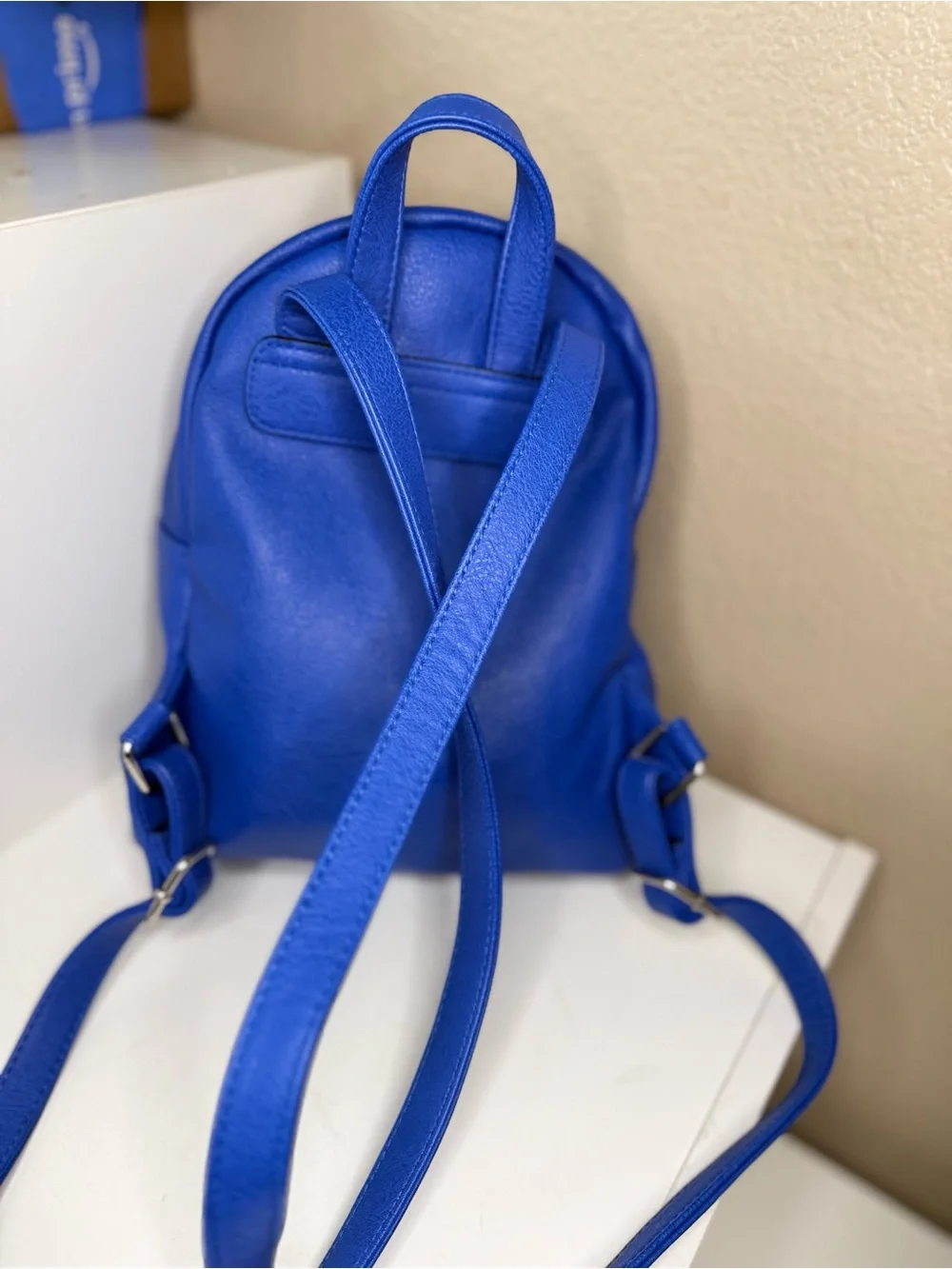 Wild Fable Cobalt Blue Mini Backpack Faux Leather Y2K Target Daypack